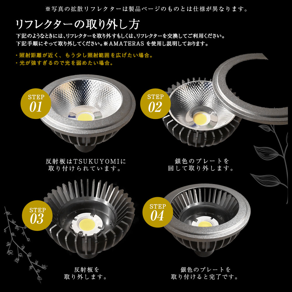 拡散リフレクター RF-D-01 AMATERAS-20W用 TSUKUYOMI-20W用