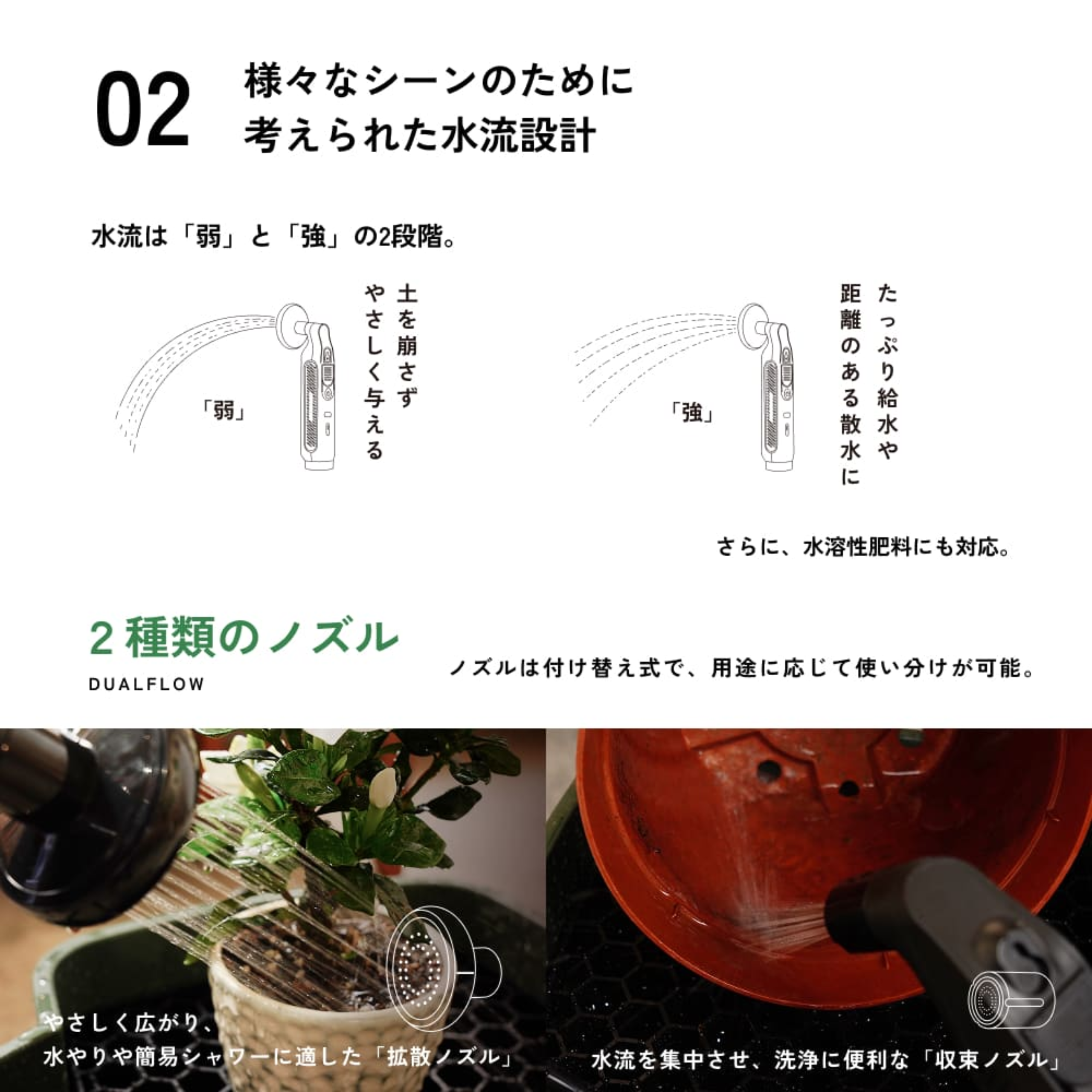 DUALFLOW PORTABLE SHOWER デュアルフローポータブルシャワー