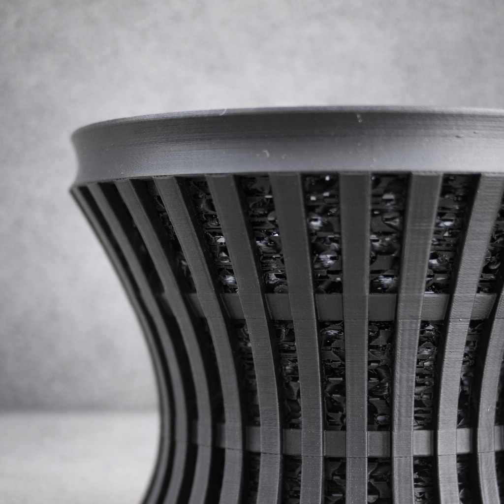 深呼吸する3Dプリント鉢/筒