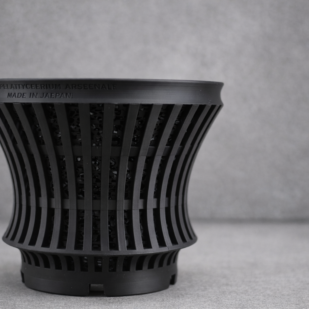 深呼吸する3Dプリント鉢/筒