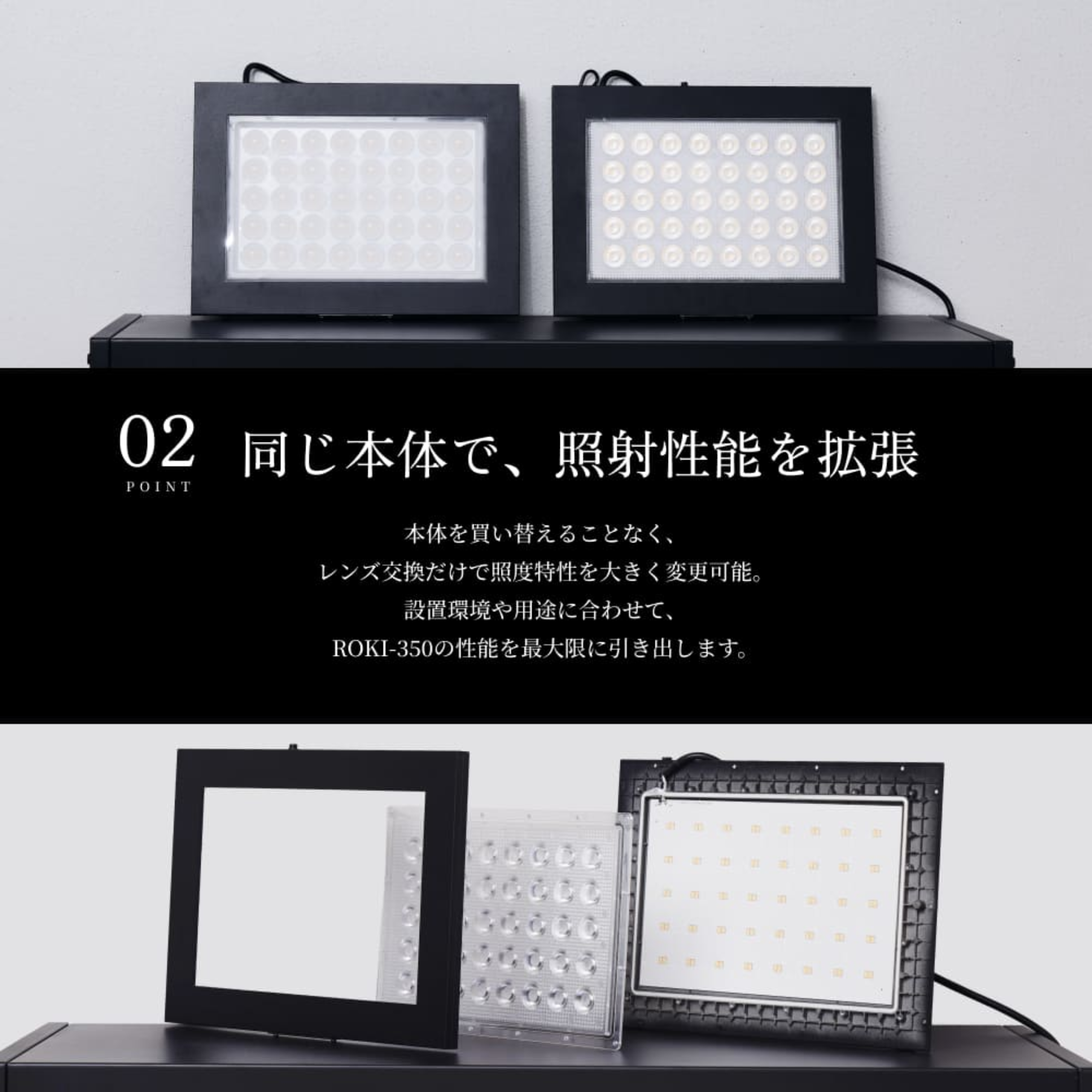 ROKI-350専用 PRO-SPEC LENS【高照度交換レンズ】