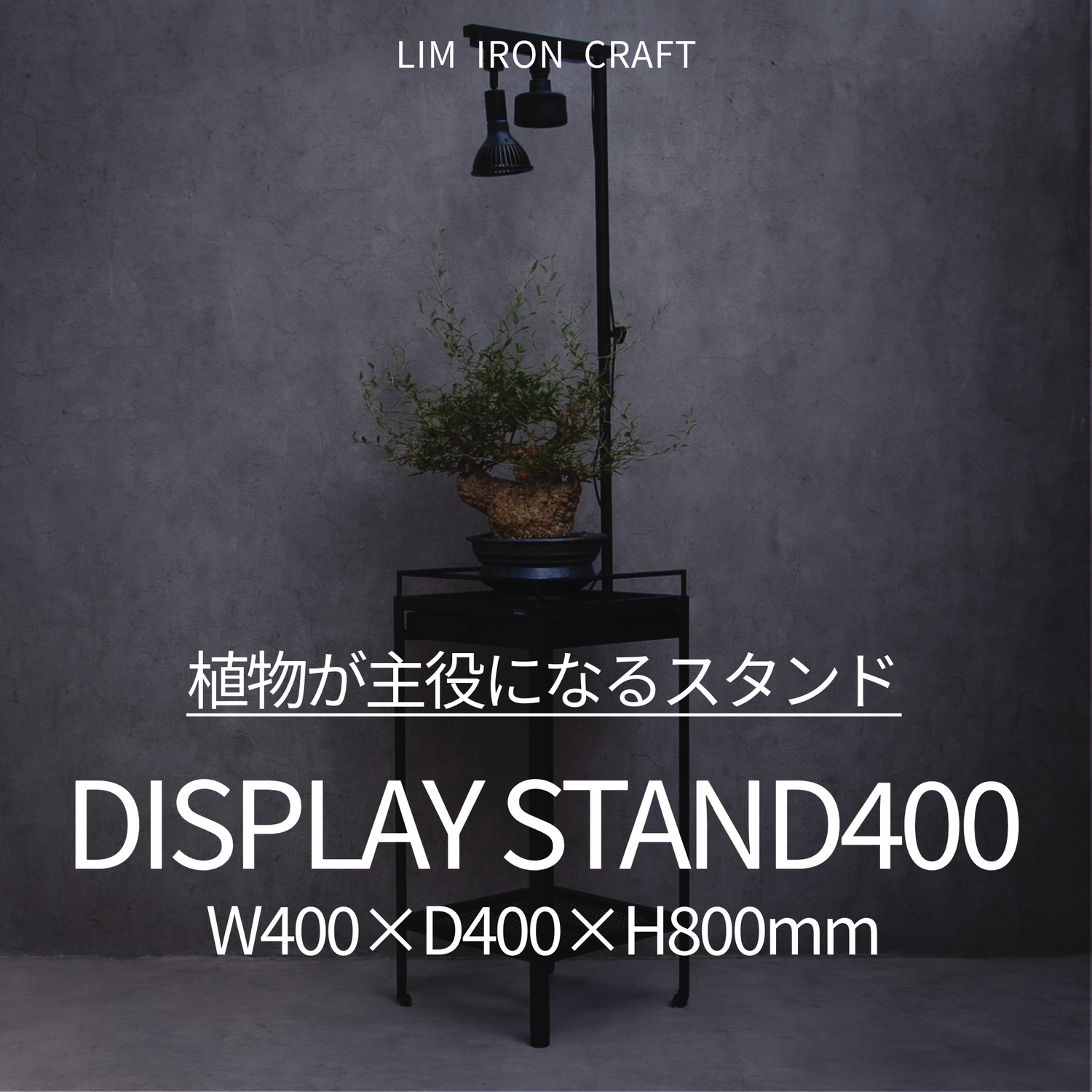 【新サイズ登場】ディスプレイスタンド「W400×D400×H800mm」発売のお知らせ