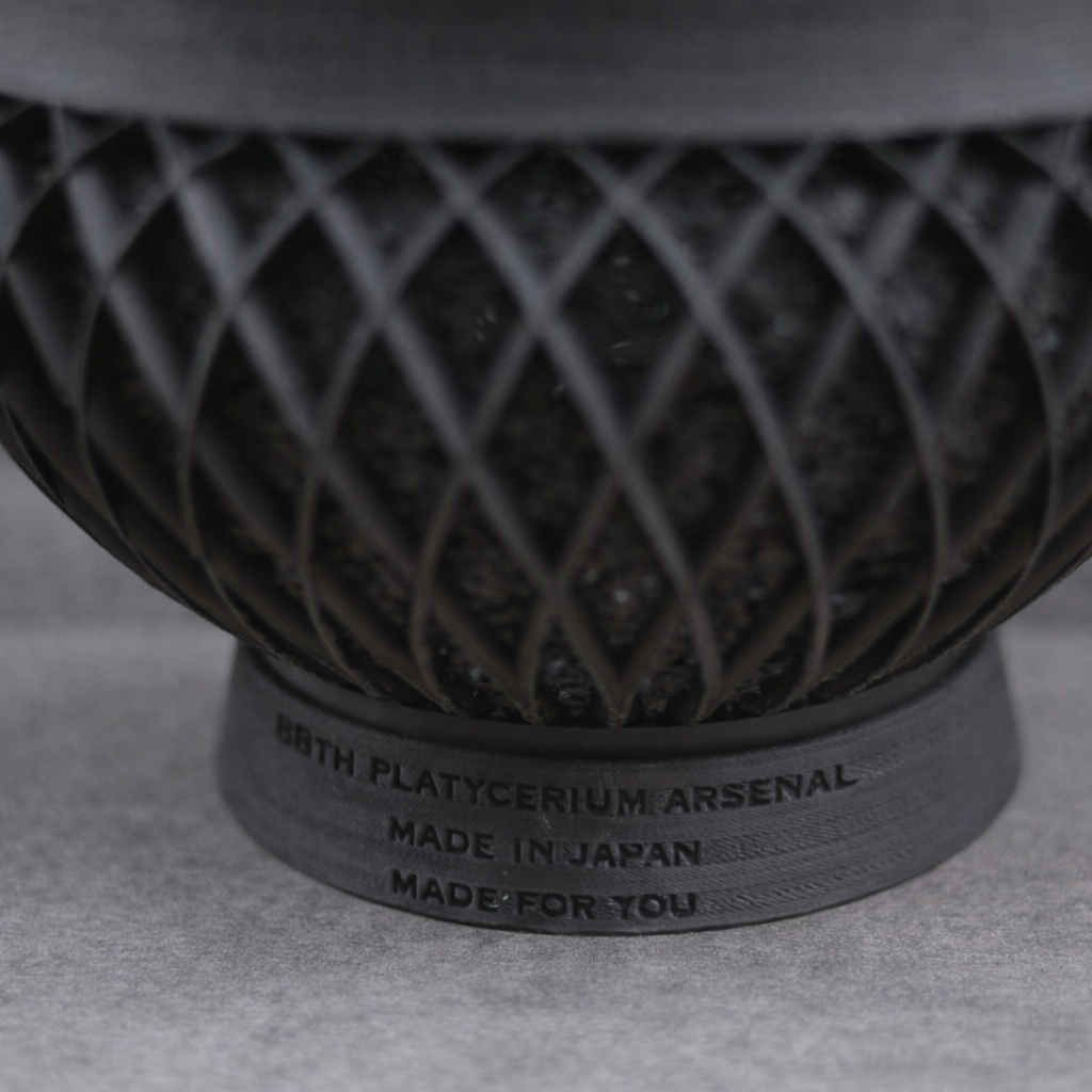 深呼吸する3Dプリンタ鉢/手毬