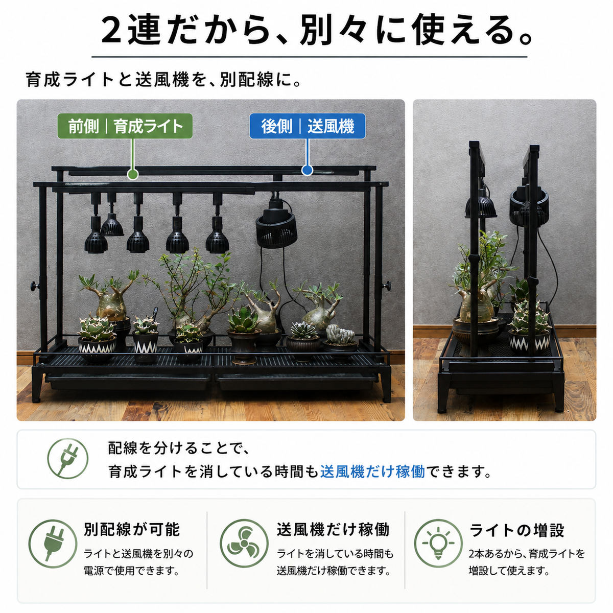 オプション：上段ライトレール